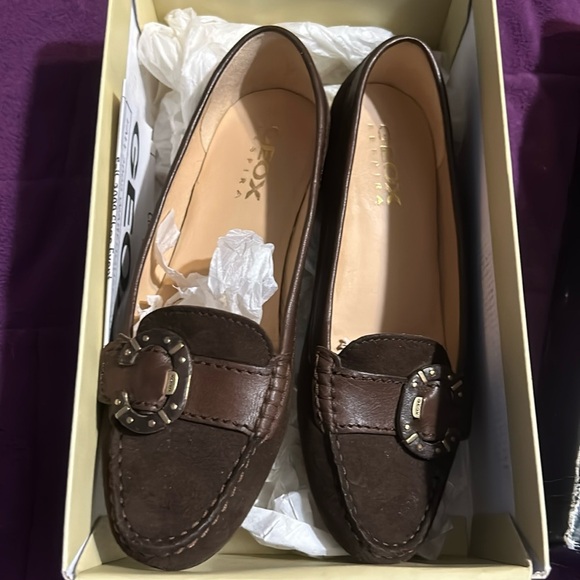Geox Respira EUC brown suede women's loafer size EU 38 - Picture 10 of 15